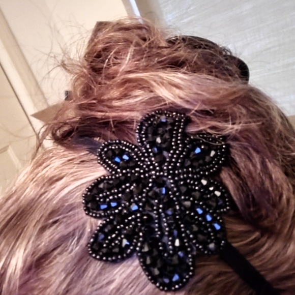 Beaded & Sequined Headband- 9 available - Picture 3 of 7